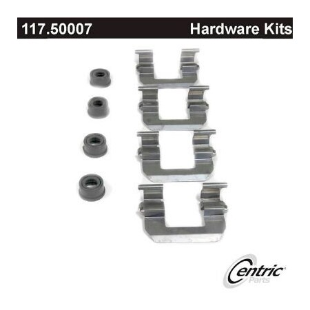 Centric Disc Brake Hardware Kit, Parts 117.50007